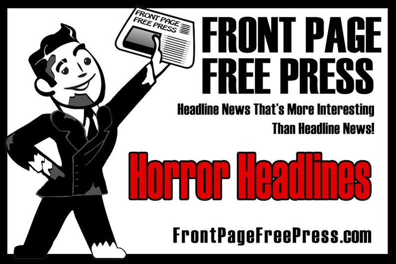 Crystal Lake Newspaper Display Piece Friday the 13th Etsy