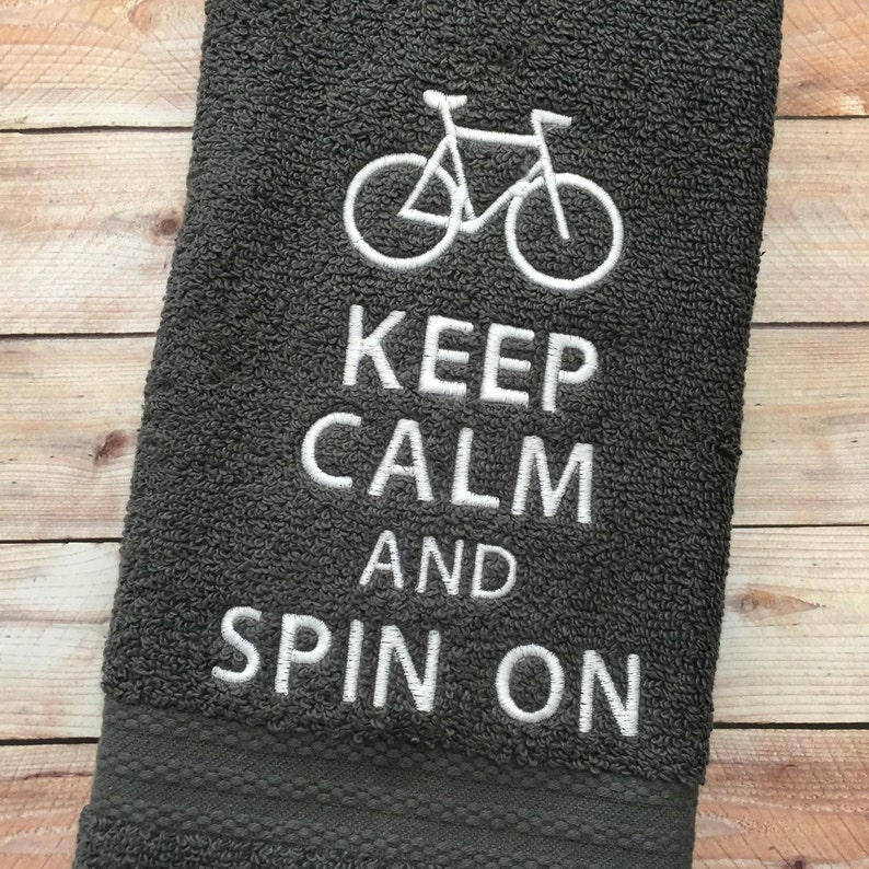 Cycle Towel/ Spin Towel/ Gym TowelEmbroidered Hand Towel Etsy