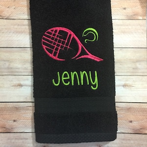 Tennis Towel, Tennis Team, Tennis Tournament Towel-Personalized with name
