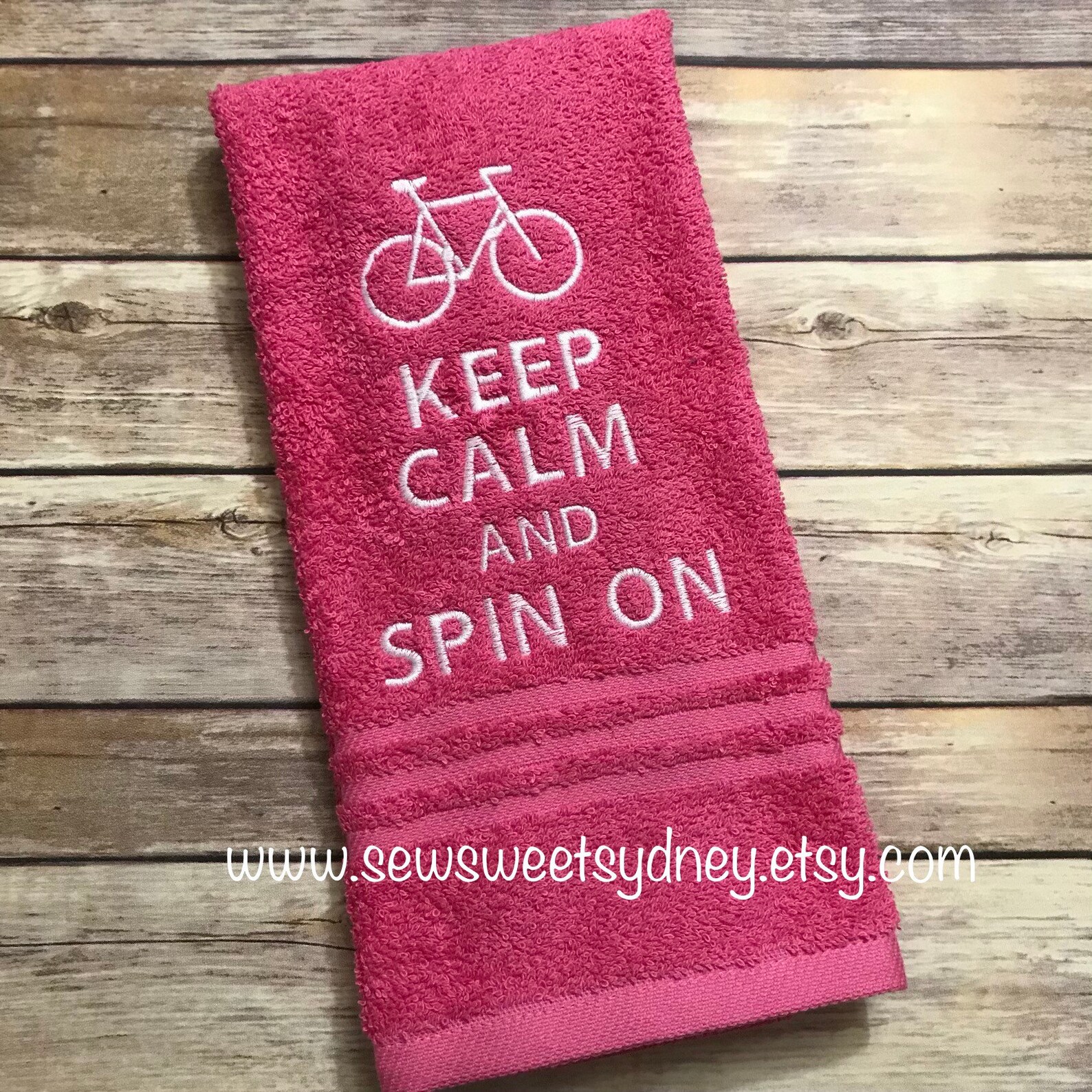 Cycle Towel/ Spin Towel/ Gym TowelEmbroidered Hand Towel Etsy