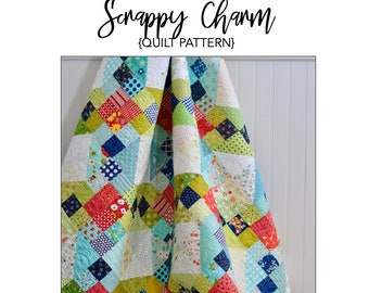 Modello trapunta PDF Scrappy Charm, DOWNLOAD istantaneo