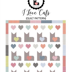 I Love Cats PDF Quilt Pattern