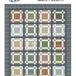 Garden Box PDF Quilt Pattern, Fat Quarter Quilt Pattern, Digital Quilt Pattern