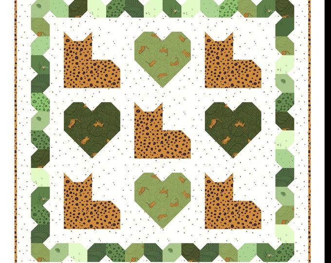 Leopard Love PDF Quilt Pattern - Etsy