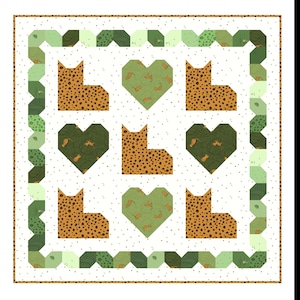 Leopard Love PDF Quilt Pattern image 1