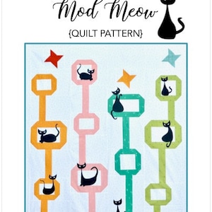 Mod Meow Paper Quilt Pattern