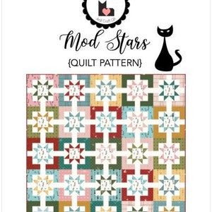 Mod Stars PDF quilt pattern