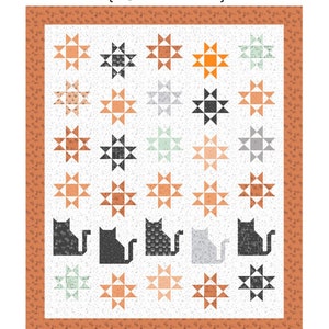 Scaredy Cat Quilt Pattern PDF with bonus GHOST pattern