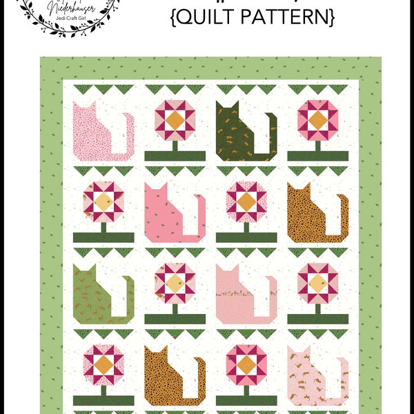 Charlotte's Garden Quilt Pattern PDF pour téléchargement immédiat