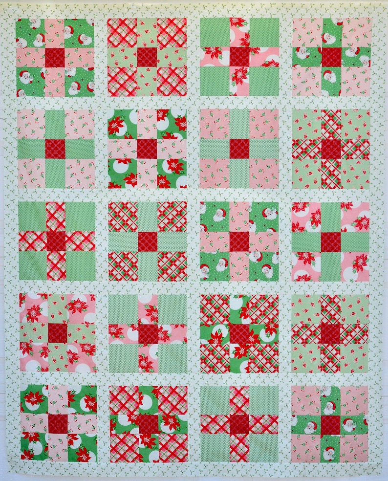 Uneven 9-Patch Quilt PDF Quilt Pattern image 7