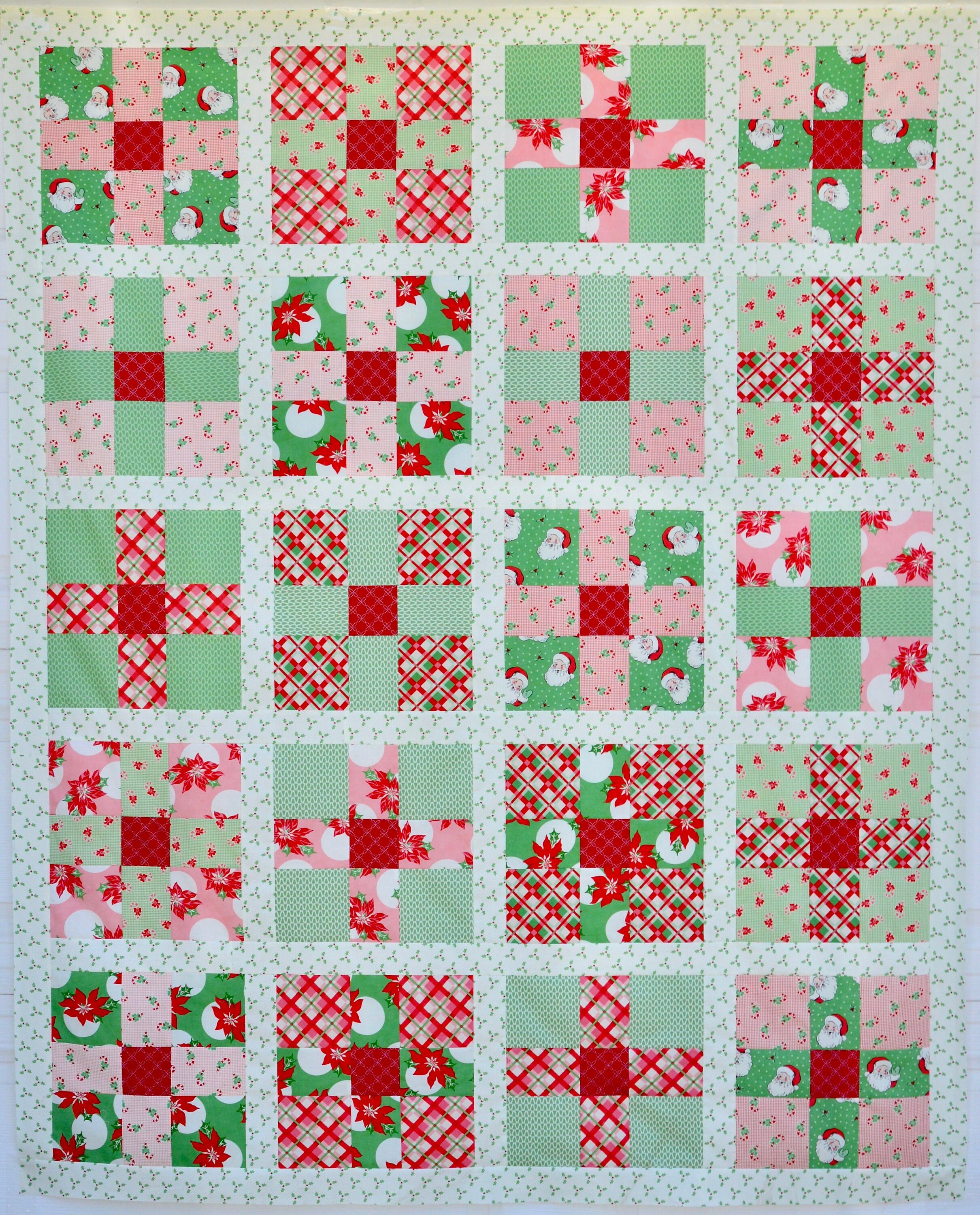 Uneven 9patch Quilt PDF Quilt Pattern Swell Christmas Quilt Etsy