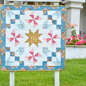 Good Morning Starshine PDF Quilt Pattern, Mini Quilt, Wallhanging, Quilt Pattern