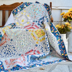 Garden Box PDF Quilt Pattern, Fat Quarter Quilt Pattern, Digital Quilt ...