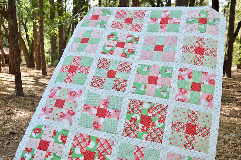 Uneven 9-Patch Quilt PDF Quilt Pattern image 4