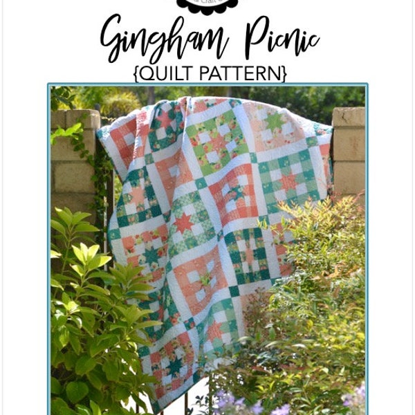 Gingham Picnic PAPER Quilt Pattern