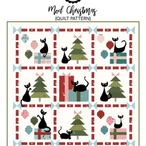 Mod Christmas PDF Quilt Pattern - Mod Meow