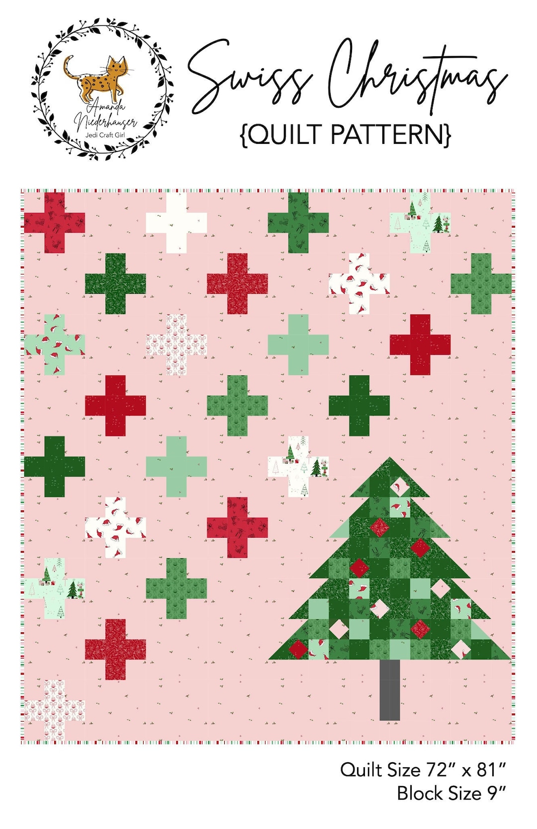 Swiss Christmas PDF Quilt Pattern Etsy
