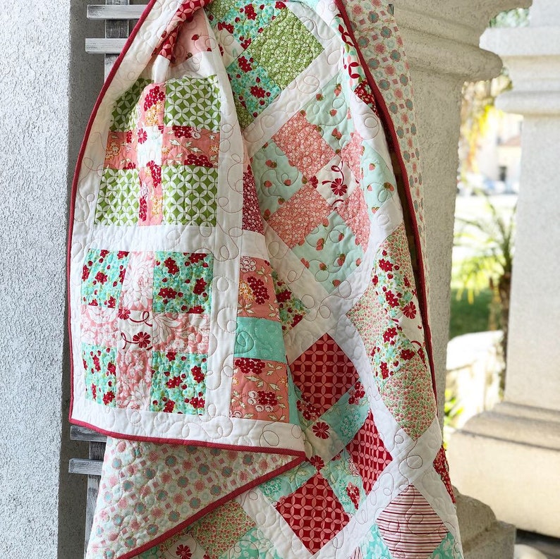 Uneven 9patch Quilt PDF Quilt Pattern Swell Christmas Quilt Etsy