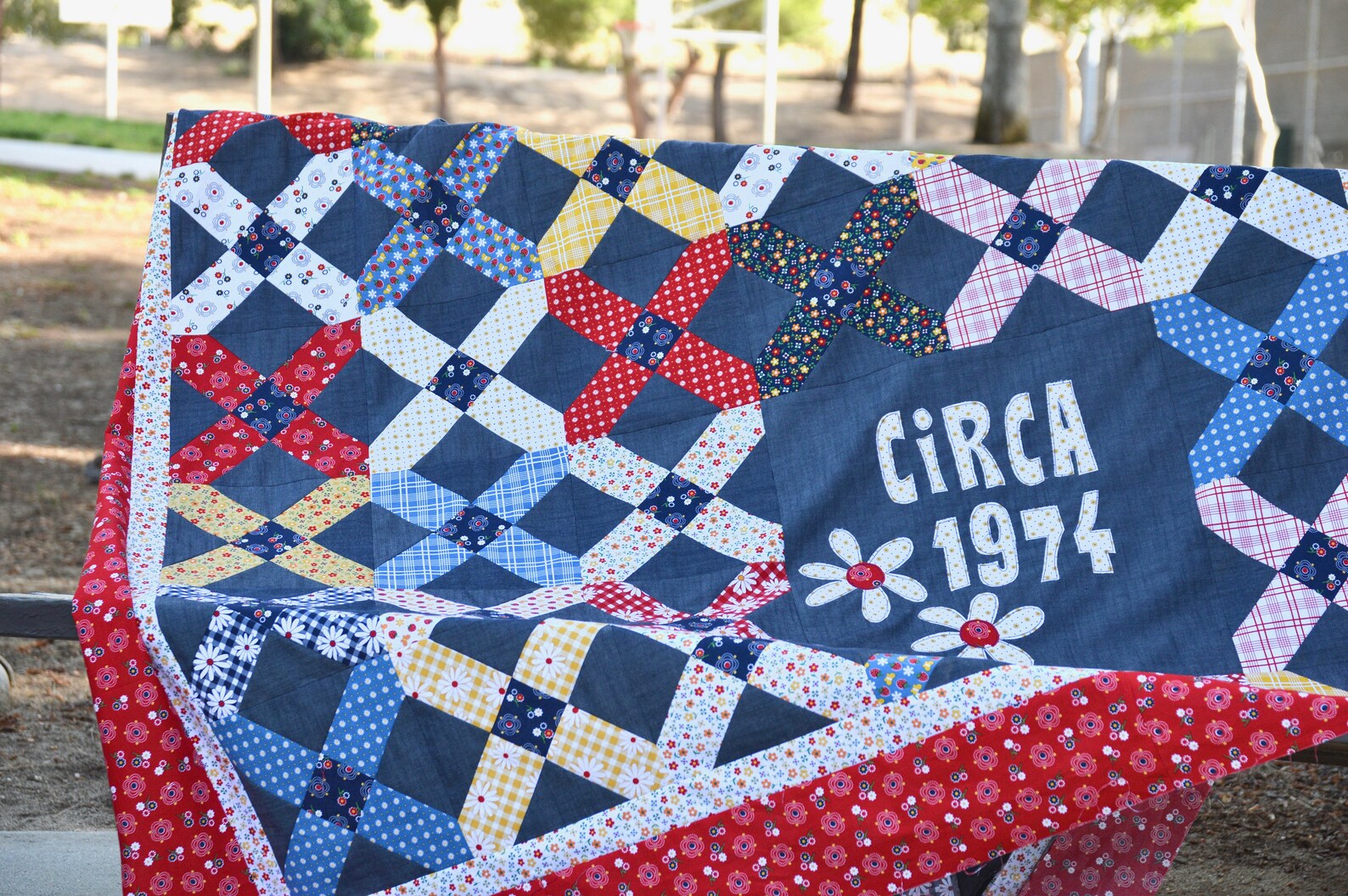 Circa 1974 PDF Quilt Pattern Retro Quilt Pattern Quilt Etsy