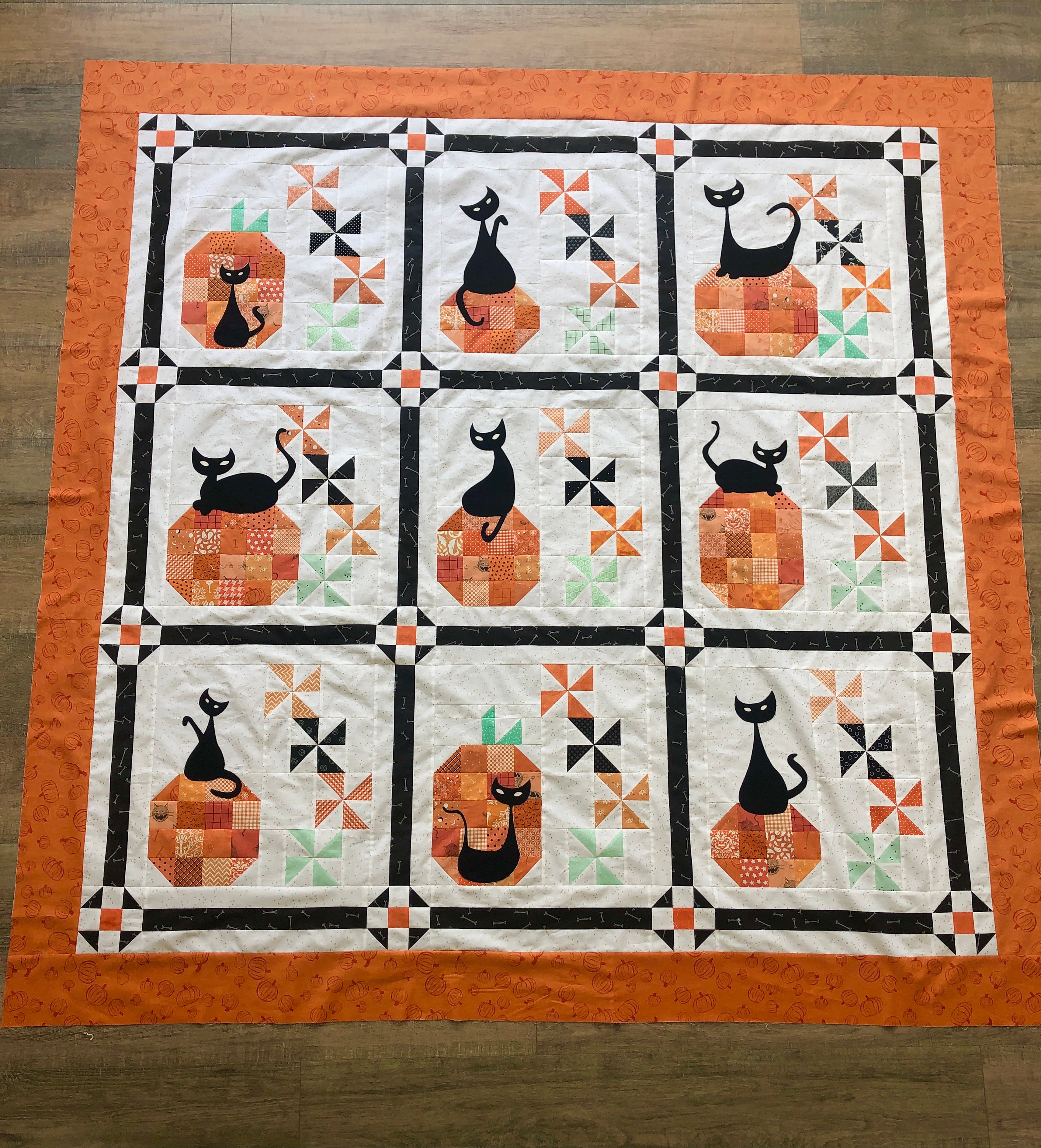 Mod Halloween PDF Quilt Pattern Etsy