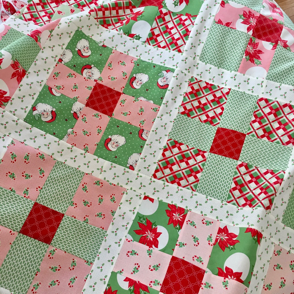 Uneven 9Patch Quilt PDF Quilt Pattern Swell Christmas Quilt Etsy
