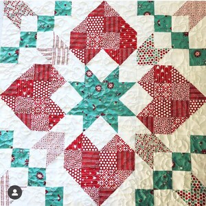 Star Crossed Love PDF Quilt Pattern, Valentine Quilt, Wallhanging image 6