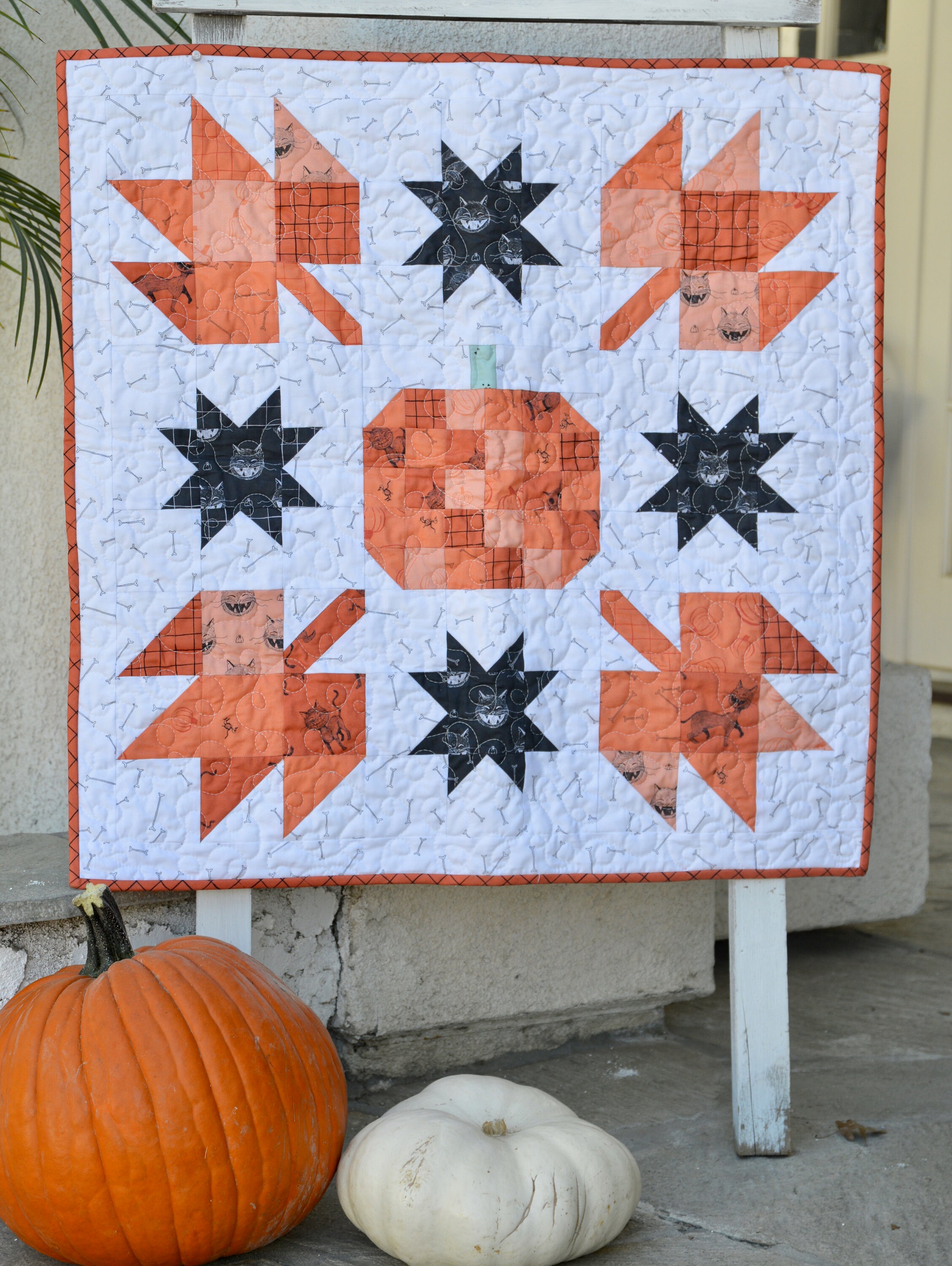 Pumpkin Mini Quilt PDF Quilt Pattern, Instant DOWNLOAD - Etsy