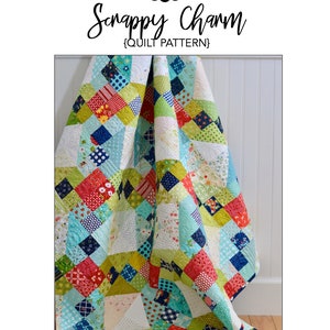 Scrappy Charm Quilt Pattern {PAPER}