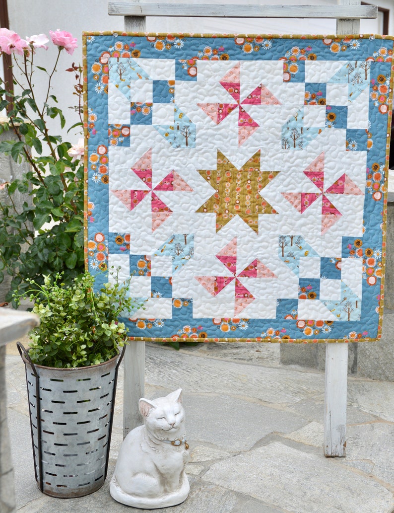 Good Morning Starshine PDF Quilt Pattern, Mini Quilt, Wallhanging, Quilt Pattern image 4