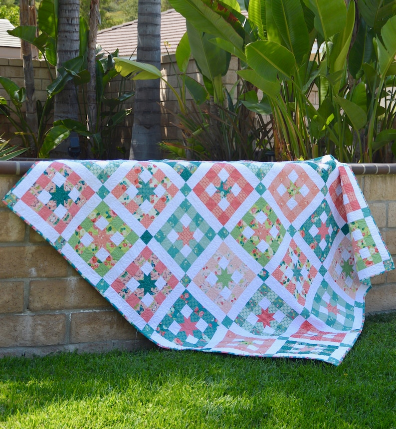 Gingham Picnic PDF Quilt Pattern Etsy UK