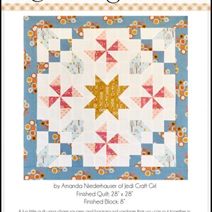 Good Morning Starshine PDF Quilt Pattern, Mini Quilt, Wallhanging, Quilt Pattern image 2