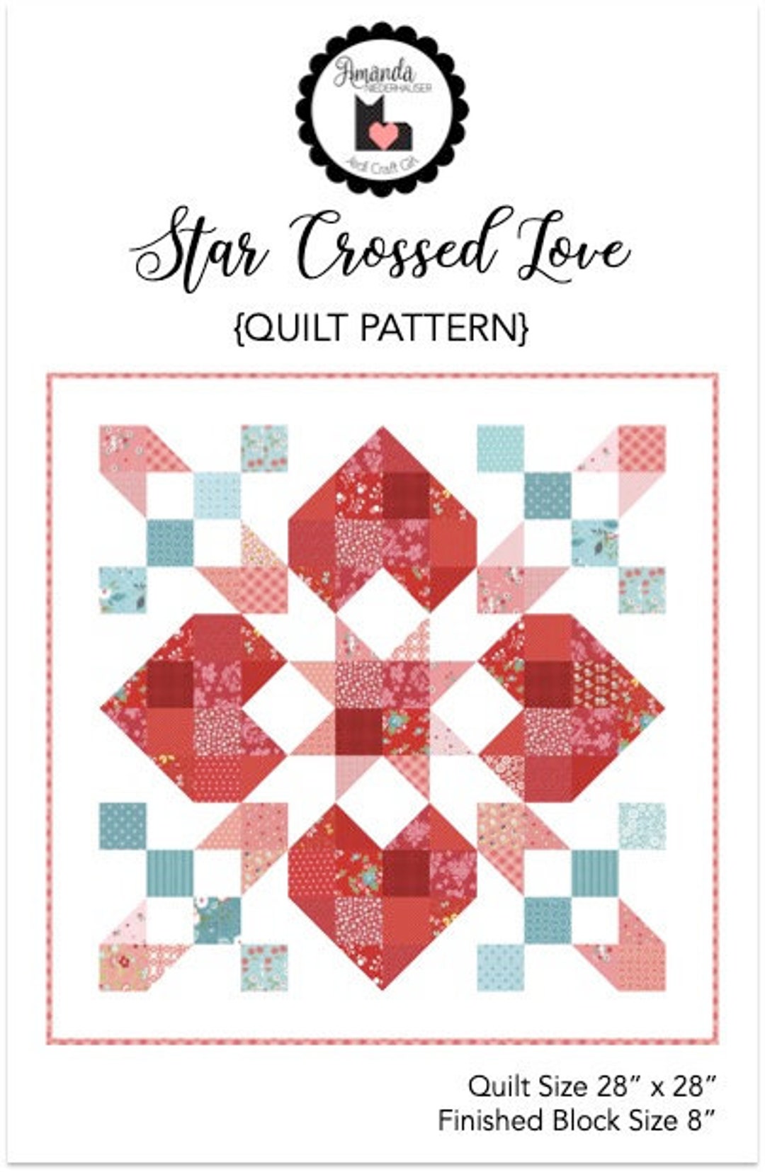 Star Crossed Love Quilt PAPER Pattern - Etsy