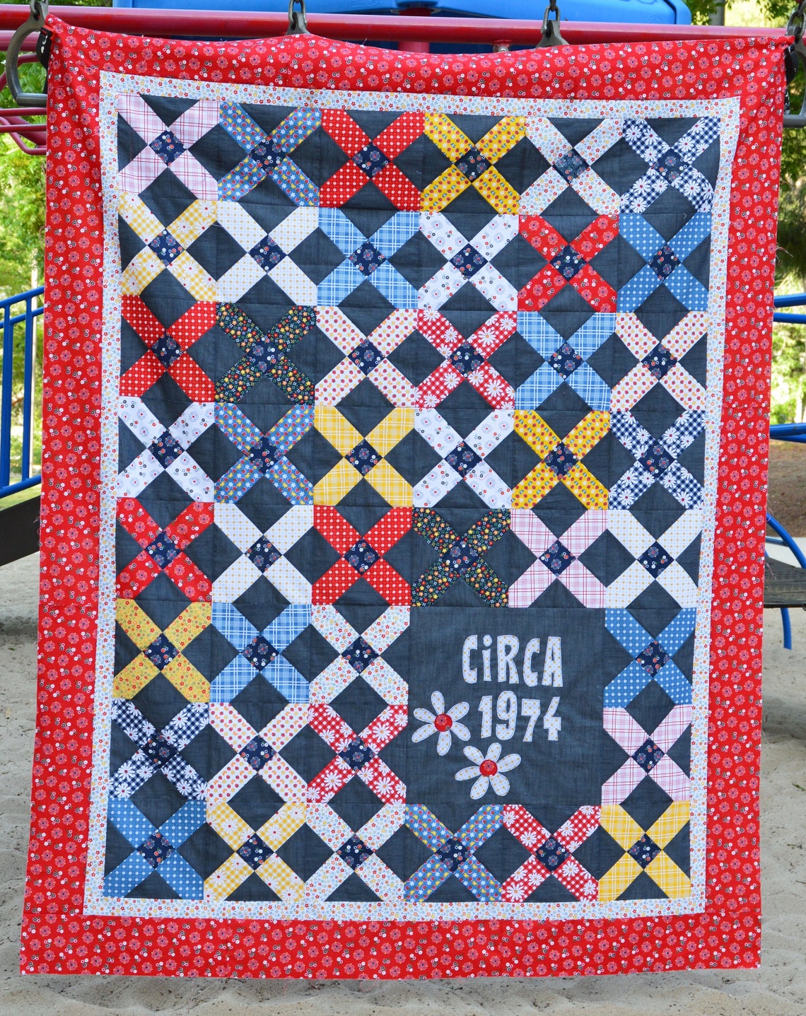 Circa 1974 PDF Quilt Pattern Retro Quilt Pattern Quilt - Etsy