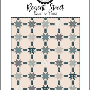Regent Street Quilt Pattern, PDF Instant Download image 1