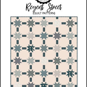 Regent Street Quilt Pattern, PDF Instant Download image 1