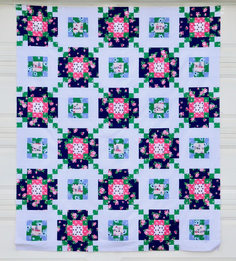 Across The Board Digital Quilt Pattern, PDF Quilt Pattern image 1