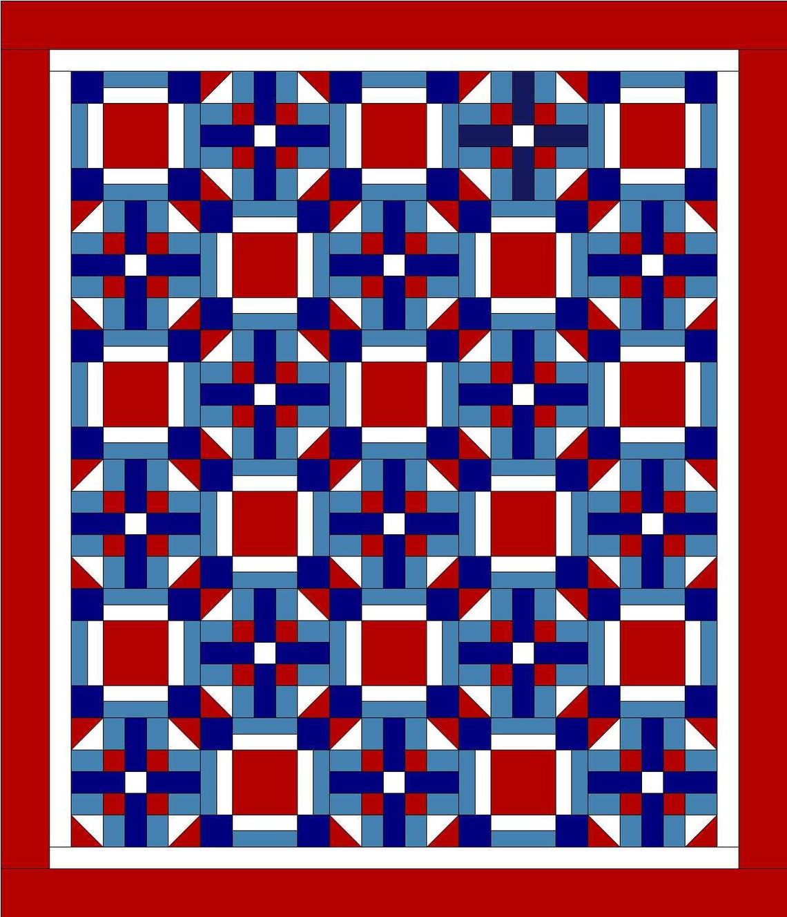Blue & Green Quilt PDF Pattern Etsy