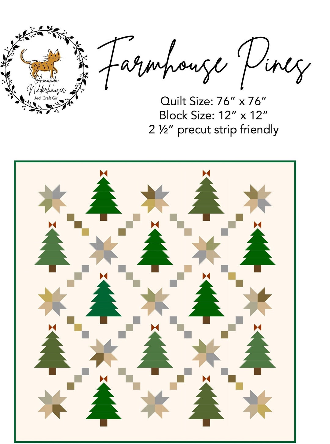 Farmhouse Pines PDF Quilt Pattern - Etsy farmhouse-pines-pdf-quilt-pattern-etsy