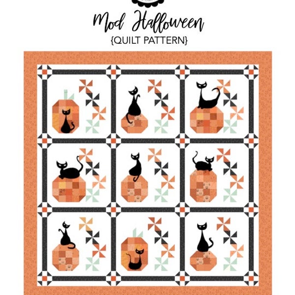 Mod Halloween PDF Quilt Pattern