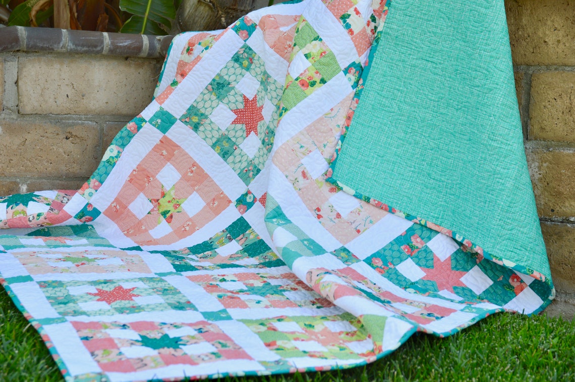 Gingham Picnic PDF Quilt Pattern Etsy