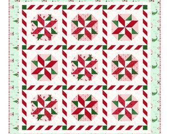 Peppermint Twirl Paper Quilt Pattern