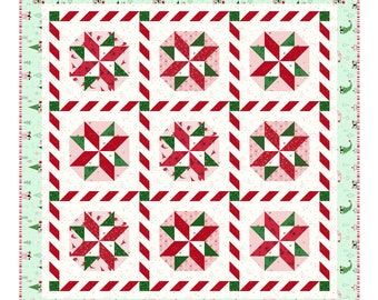 Peppermint Twirl PDF Quilt Pattern