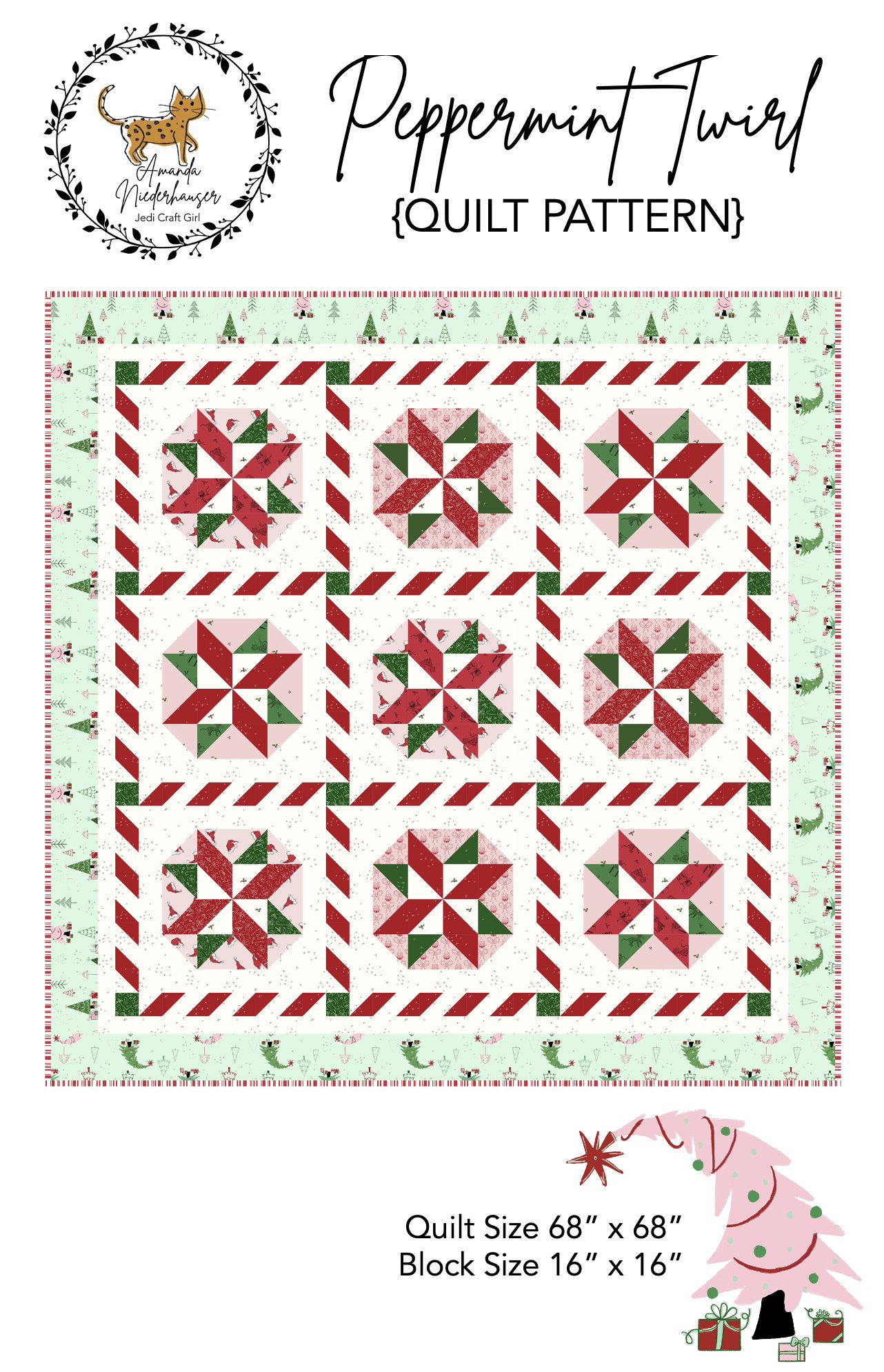 Peppermint Twirl PDF Quilt Pattern - Etsy