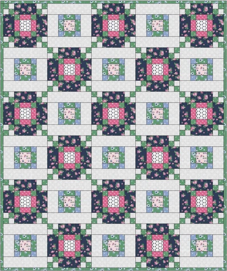 Across The Board Digital Quilt Pattern, PDF Quilt Pattern image 6