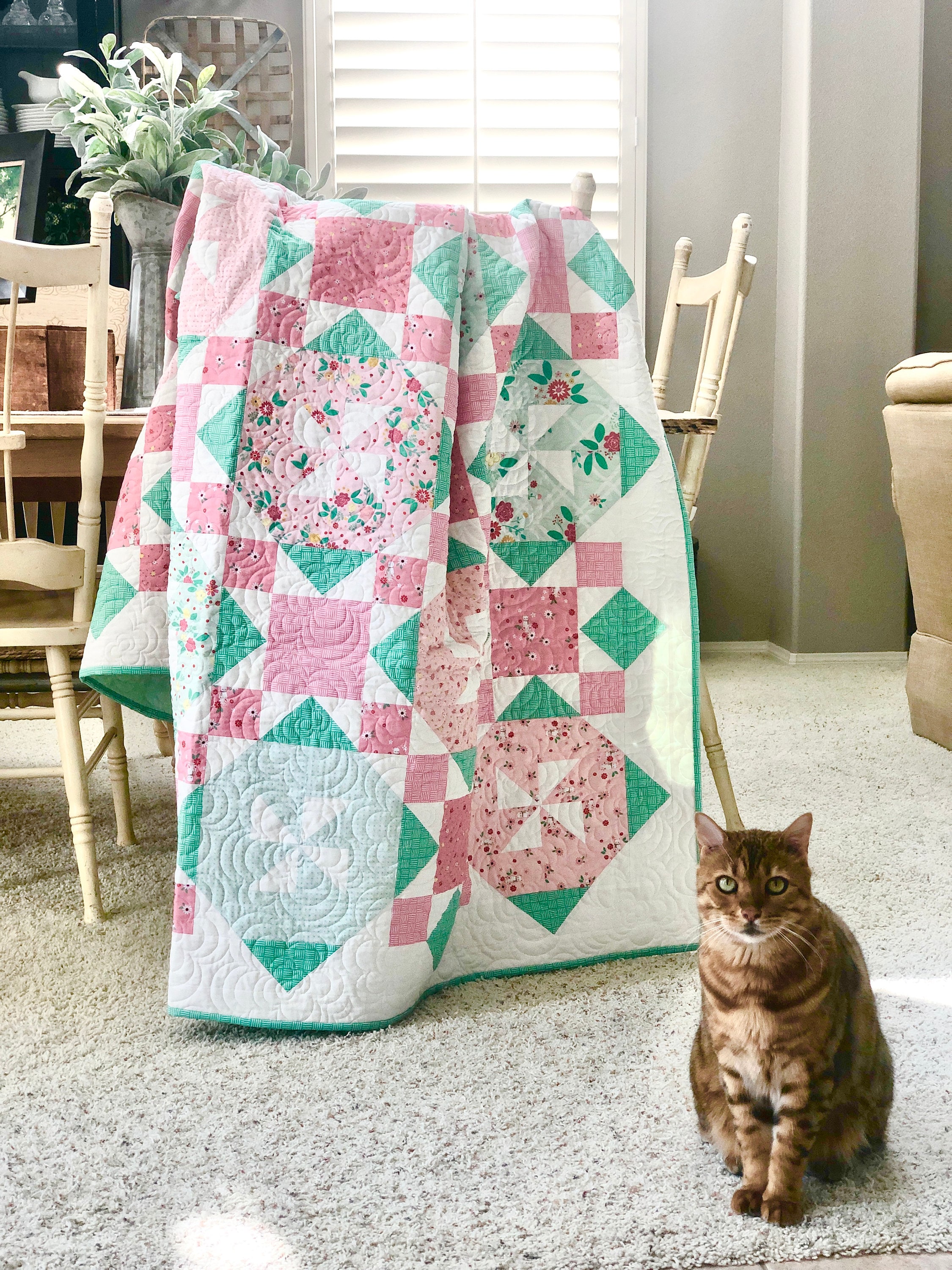 Rose Trellis Quilt Pattern PDF Pattern Instant DOWNLOAD Etsy Canada