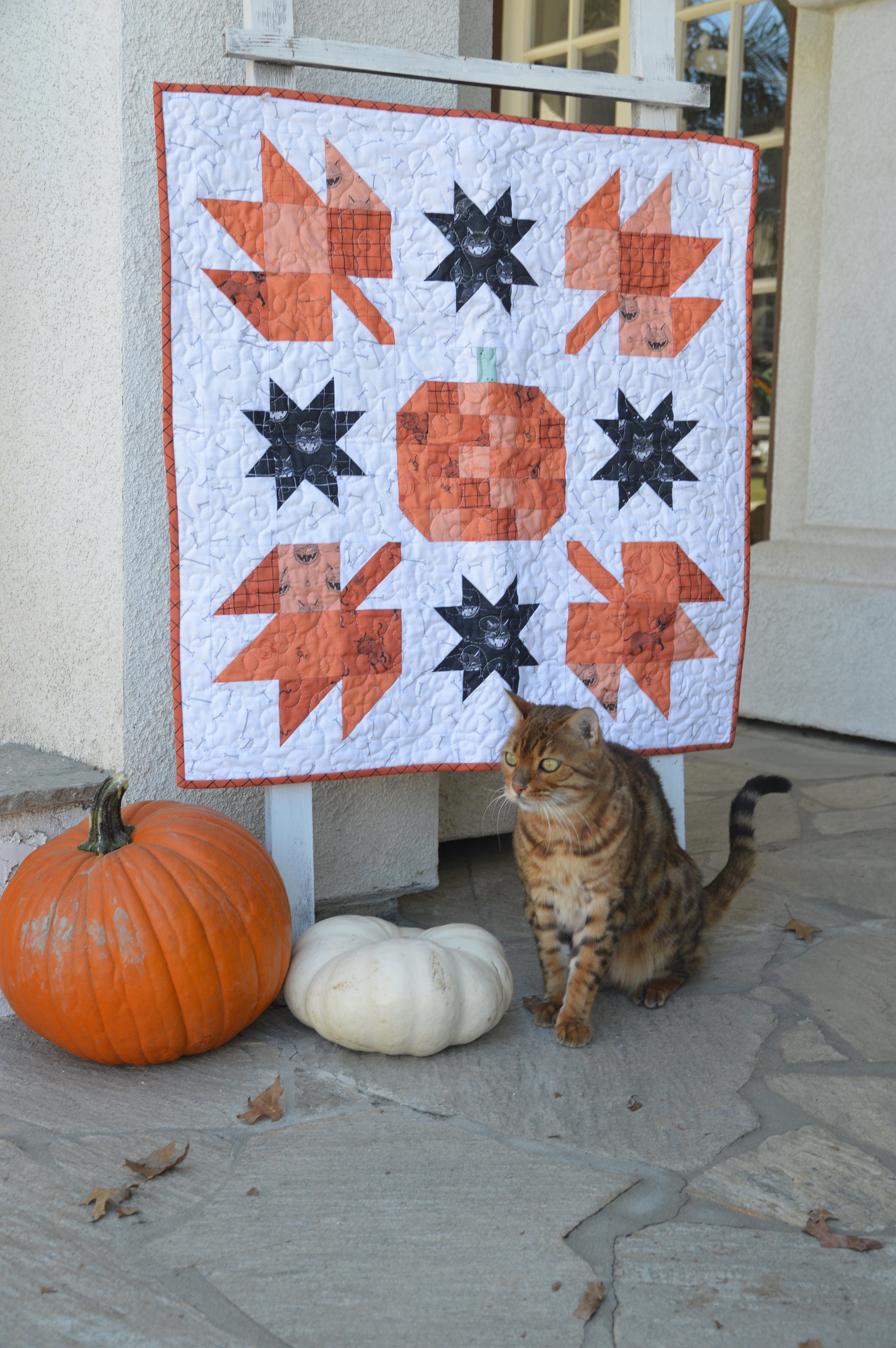 Pumpkin Mini Quilt PDF Quilt Pattern, Instant DOWNLOAD - Etsy