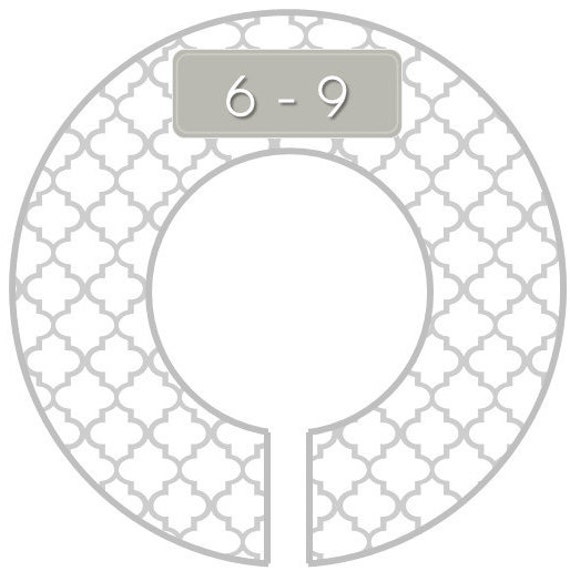 Closet Dividers Baby Organizer Girl Boy Neutral Baby Shower Gift Nursery Room Decor Kids Hanger Rack Infant Round Gray White Il_570xn