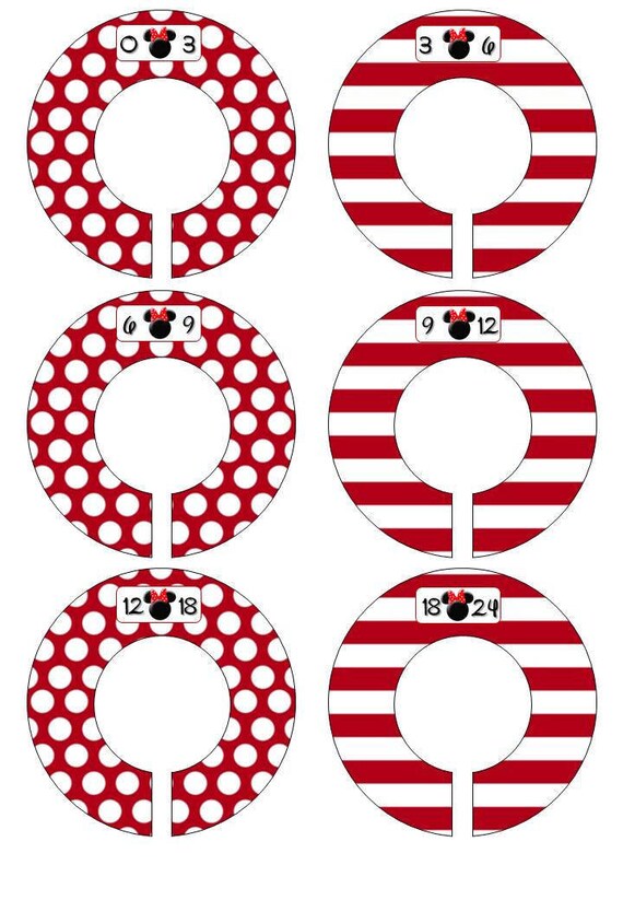Closet Dividers Baby Organizer Girl Boy Neutral Shower Gift Closet Dividers Baby Organizer Girl Boy Neutral Shower Gift Nursery Minnie Mouse Room Decor Kids Hanger Rack Infant Round