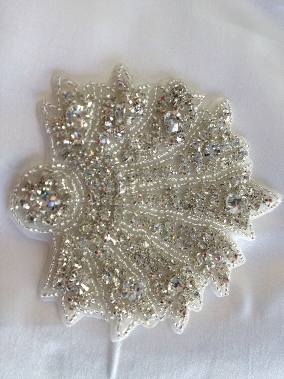 Unique Rhinestone Appliqué Crystal Beads Etsy