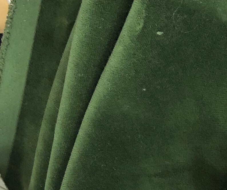 Emerald Green, Dark Green ,plain Velvet ,upholstery ,fabric by the Yard